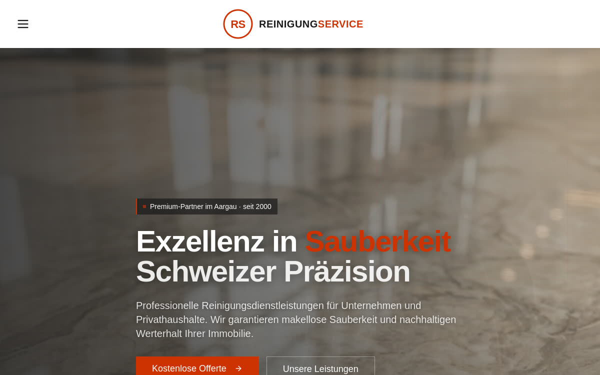 Website RS Reinigungsservice